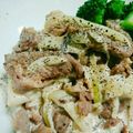 PeekAぶぅ's cooksnap of when they made 牛肉のクリーム煮＊ゲシュネッツェルテス.