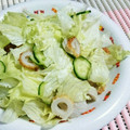 3yury's cooksnap of when they made レタスときゅうりとちくわのサラダ.