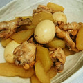 〜お鶴〜's cooksnap of when they made 鶏手羽元と大根の煮物.