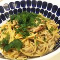 うみそらfin's cooksnap of when they made えのきとベーコンのにんにく醤油パスタ☆.