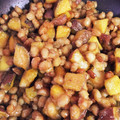 ひき肉天使's cooksnap of when they made さつま芋と大豆の甘辛和え.