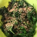 むちmuchiko's cooksnap of when they made ほうれん草ナムル（시금치나물）。.
