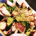 77なべわた's cooksnap of when they made おかずにあと一品!タコときゅうりの和え物.