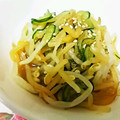 ユーロン's cooksnap of when they made * もやしときゅうりの中華風和え *.