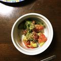 クックDHBWV7☆'s cooksnap of when they made トマトとアボカドの味噌シソ和え.