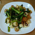 あべぴょんぴょん's cooksnap of when they made 小松菜とちくわの 簡単 磯辺焼き風炒め.