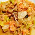 Nashiajior's cooksnap of when they made 鮭のフライパンちゃんちゃん焼.