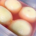マカロンkiyo's cooksnap of when they made 材料4つ!まるで缶詰!簡単桃のコンポート.