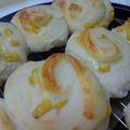 123ママ's cooksnap of when they made ハーブ＊コーン＊チーズの食パン.