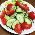ラブひめっち's cooksnap of when they made ちゃちゃっとシリーズ　トマト&きゅうり.