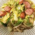 あんころんぬ's cooksnap of when they made ランチに★簡単焼きうどん～柚子胡椒炒め～.