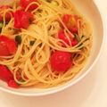 yukidango's cooksnap of when they made 簡単！ごま油のトマト冷製パスタ＊.