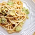 hicopo's cooksnap of when they made アボカドわさびマヨパスタ☆.