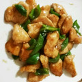kiyomiku's cooksnap of when they made 揚げ鶏とピーマンの甘辛炒め.