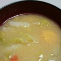 ぜんざいもち。's cooksnap of when they made 簡単！白菜と人参、ふんわり卵のお味噌汁.