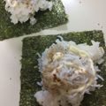 ぷうちゃんちゃん's cooksnap of when they made 朝ごはんにも♪しらすマヨ手巻き.