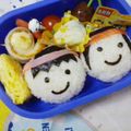 ぽぷらまま's cooksnap of when they made お顔のおにぎり（キャラ弁）.