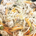 ゆきんこ❄️'s cooksnap of when they made 豚肉ともやしのきなこ風味炒め.