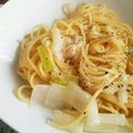 chie．co's cooksnap of when they made 長ネギの味噌ミルクチーズパスタ.