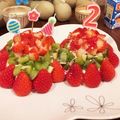 クック2S6D1P☆'s cooksnap of when they made 2歳♡フルーツで華やか誕生日2段ケーキ.