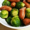 あさここなっつ's cooksnap of when they made 芽キャベツとウインナーの炒め物.