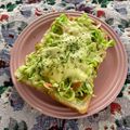 クレイプメートル's cooksnap of when they made お好み焼きdeトースト～♪.
