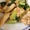 クックZ8J4H4☆'s cooksnap of when they made 簡単!小松菜と胸肉のバター炒め.