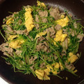 まーちゃんのママ's cooksnap of when they made 簡単！クセがない！豆苗と豚のオイマヨ炒め.