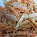 南国好き's cooksnap of when they made 常備菜☆にんじんとハムの胡麻和えサラダ.