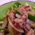 クックG77NFN☆'s cooksnap of when they made 豚肉・タマネギ・ピーマンの甘酢炒め.