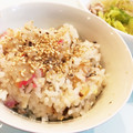 Nana777's cooksnap of when they made カニカマとシイタケの炊き込みご飯.
