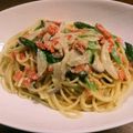 ゆうママゴン's cooksnap of when they made スモークサーモンのクリームソースパスタ.