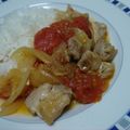 はちれ's cooksnap of when they made 鶏とトマトの赤味噌煮込み.