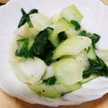 しーちゃんpapa's cooksnap of when they made 【簡単】ちんげん菜炒め(1〜2人用).