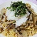 白夜要's cooksnap of when they made ツナときのこの柚子こしょうパスタ.