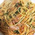 ダルマ子's cooksnap of when they made 切ったら煮るだけ『水菜とトマトのパスタ』.