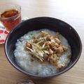 ☆なちみ☆'s cooksnap of when they made 鶏そぼろdeほかほか❤中華粥(*´Д`).