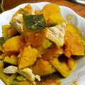 クックVOY1Q3☆'s cooksnap of when they made 簡単☆鶏むねそぼろとかぼちゃの煮物.