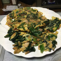 モリマコ＠'s cooksnap of when they made ＊美味しい＊ほうれん草の卵炒め.