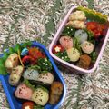 minch＊＊'s cooksnap of when they made デコふりで！ 2色ごはんの軍艦おにぎり.