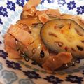 さっこ•8•'s cooksnap of when they made れんこんと豚バラ肉の味噌炒め.