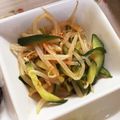 oharu12's cooksnap of when they made もやしとキュウリのキムチ和え.