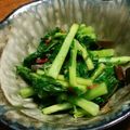 ひでろー's cooksnap of when they made 菜の花漬け　ピリ辛の浅漬け.