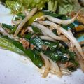 buushino's cooksnap of when they made もやしとニラのおかかマヨ炒め.