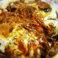 ☆megrim☆'s cooksnap of when they made ハッシュドビーフで♡煮込みハンバーグ♪.