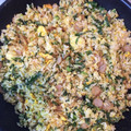 ななっぴ♪'s cooksnap of when they made 大根の葉とウィンナーの炒飯.
