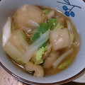 ナンキンハゼ's cooksnap of when they made 白菜・白ネギ・麩・油揚げの煮物.