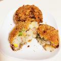 ♡♥non♥♡'s cooksnap of when they made ゴロゴロポテトの挽肉入りコロッケ♪.