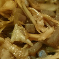 しんにし's cooksnap of when they made 鶏皮とごぼうのきんぴら風.