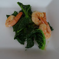 melmarilyn's cooksnap of when they made 菜の花と海老のからし醤油和え.